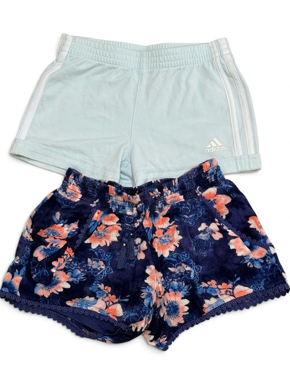 Justice & Adidas Shorts Bundle – Size 6/7 & 6X